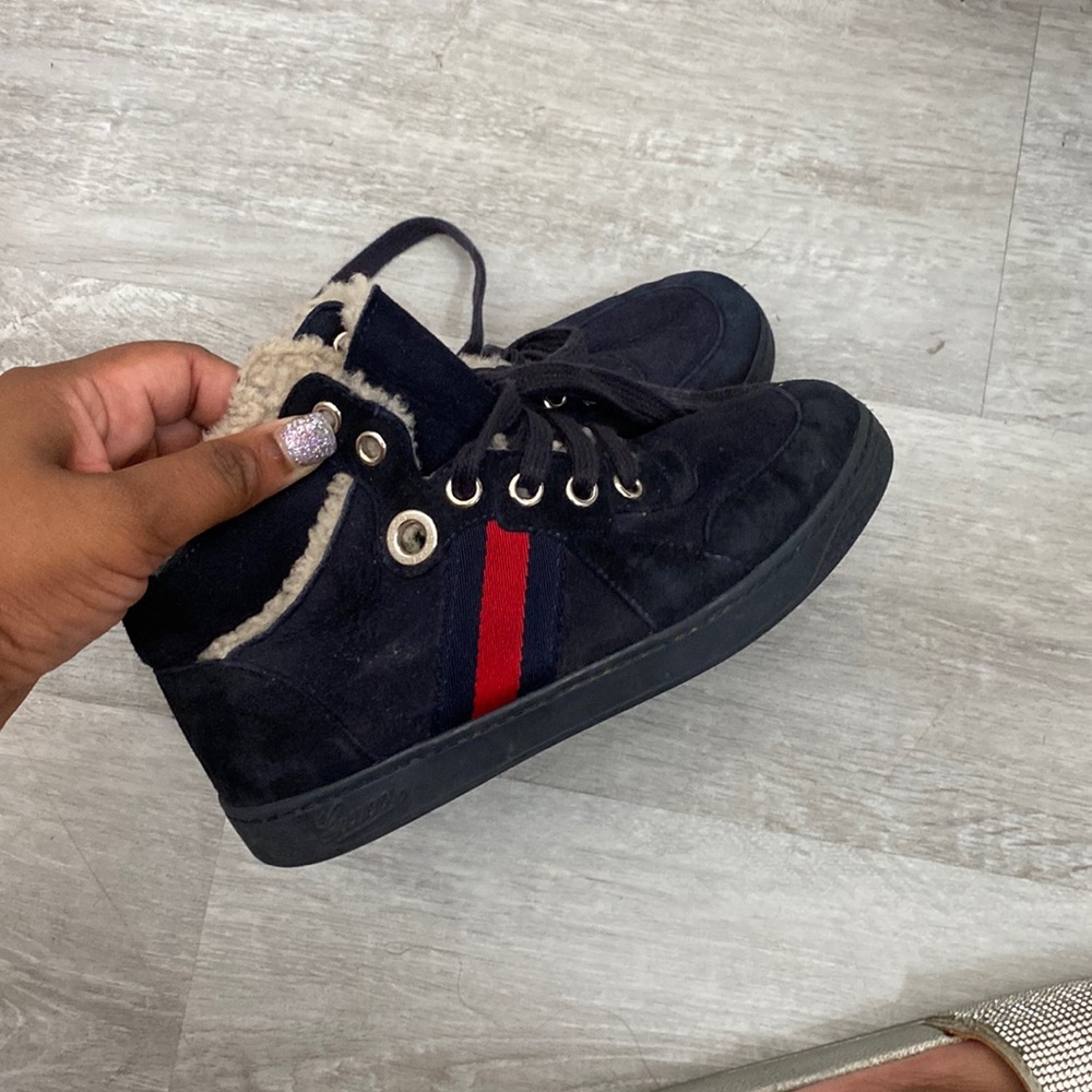 Blue red gucci sneakers size 12 great condition